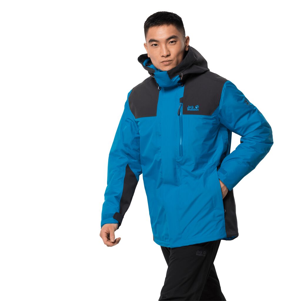 Jack Wolfskin BRECON RANGE INSULATED Vestes Homme Bleu - PIBYONH-01